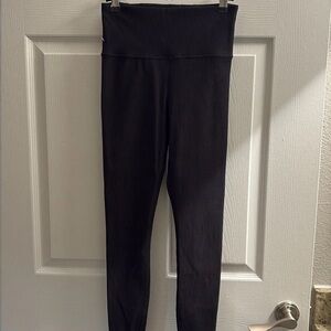 Athleta Black High-Waisted Ribbed Leggings